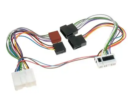 11111T-Kabel ISO kompatibel mit Nissan Almera Primera Patrol Micra NT400 Terrano X-Trail Navara Vanette bis 2004 zur Einspeisung von Freisprecheinrichtung ISO Verstärker usw.