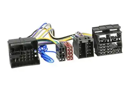 11111T-Kabel ISO kompatibel mit Audi Seat Skoda MAN VW Power Quadlock 52pin zur Einspeisung von Freisprecheinrichtung ISO Verstärker usw.