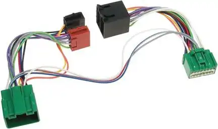 11111ACV T-Kabel ISO kompatibel mit Volvo S40 V50 XC90 zur Einspeisung von Freisprecheinrichtung ISO Verstärker usw.