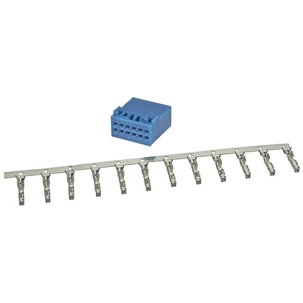 Power Quadlock Stecker blau 12 poliges Montage Set incl. Kontakte kompatibel mit VW Gruppe ab 2011