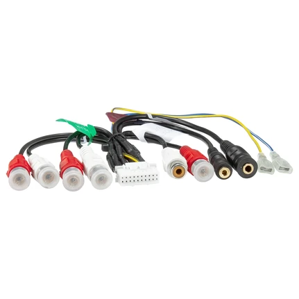 tomzz Audio Originalradio Anschlußkabel 20 Pin auf RCA Cinch Vorverstärker kompatibel mit Pioneer AVIC X1 AVIC-X1BT AVIC-X3 Geräten