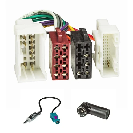 Radio Anschluss Montage Set kompatibel mit Dacia ab 2012 Renault ab 2012 Smart ab 2014 auf 16pol ISO Norm