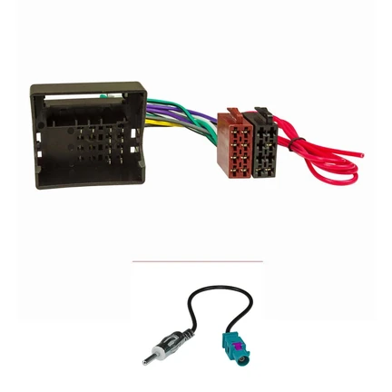 Radio Anschluss Montage Set kompatibel mit Fiat Alfa Romeo Scudo Ulisse Qubo Giulietta Mito Fakra Quadlock auf 16pol ISO Norm