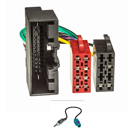 Radio Adapter Kabel Set kompatibel mit Ford ab 2010 Focus Fiesta C-Max B-Max Kuga Transit Tourneo Landrover auf ISO Norm