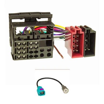 Radio Anschluss Montage Set kompatibel mit VW Radios mit Quadlockanschluss auf ISO an RCD 200 300 500 310 510