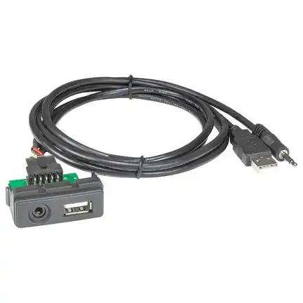 tomzz Audio AUX / USB Relacement Adapter kompatibel mit Mazda 2 3 5 6 CX-5 CX-7 Fahrzeuge ab 2012 USB Klinkestecker