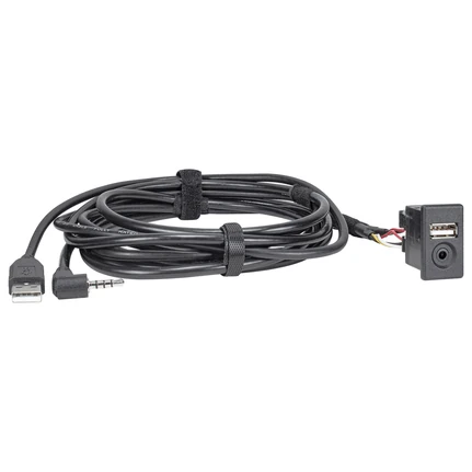USB+AUX Replacement Austausch Adapter kompatibel mit Mitsubishi ASX Outlander Pajero