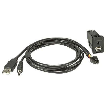 USB+AUX Replacement Adapter kompatibel mit Subaru + Toyota Fahrzeuge mit 3.5mm Klinkenstecker USB