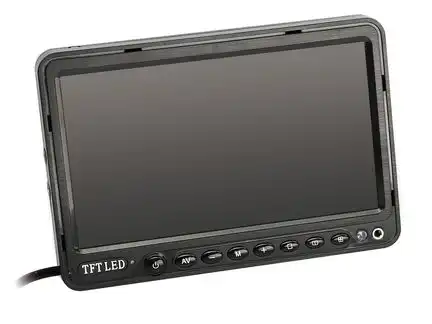 11111ACV 7" digitaler Monitor universal schwarz 3 Videoeingänge 