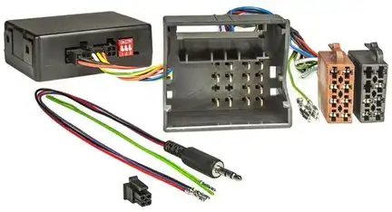 11111CAN Bus Adapter Lenkrad Interface CX401 kompatibel mit BMW Mercedes Porsche Smart VW LFB Zündplus Speedpuls Rückwärtsgang adaptiert von Quadlock auf ISO