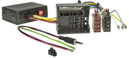 11111CAN Bus Adapter Lenkrad Interface CX401 kompatibel mit Renault Opel Clio Megane Scenic Twingo Wind Fluence Vivaro Renault Quadlock LFB Zündplus Speedpuls Rückwärtsgang adaptiert auf ISO