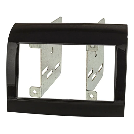 tomzz Audio Doppel DIN Radioblende kompatibel mit Fiat Peugeot Citroen Dodge Ducato Boxer Jumper Piano Lack schwarz mit UConnect OEM