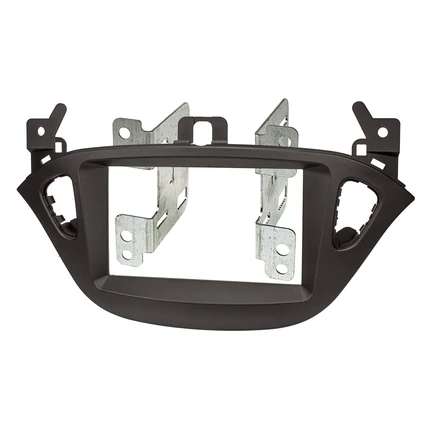 Doppel DIN Radioblende HQ kompatibel mit Opel Corsa E Adam schwarz ab 2013