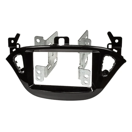 Doppel DIN Radioblende HQ kompatibel mit Opel Corsa E Adam Piano Lack schwarz ab 2013
