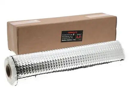 CHP Alubutyl Dämmung | Dämmfolie auf Rolle 2.0mm | 0.1mm Alu 