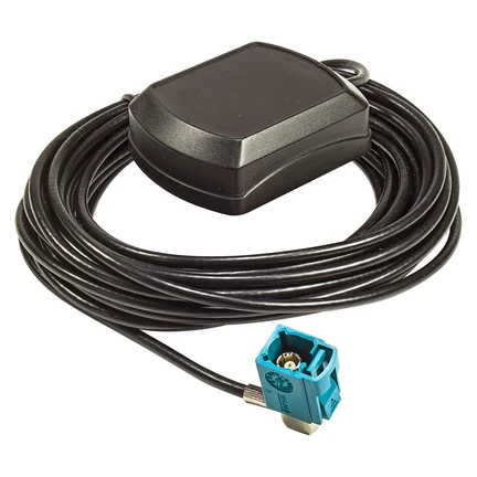 GPS Antenne Fakra Stecker Innenmontage Magnet 5m Kabel kompatibel mit Audi Mercedes VW Blaupunkt Zenec MFD2 MFD3 RNS300 RNS310 RNS510