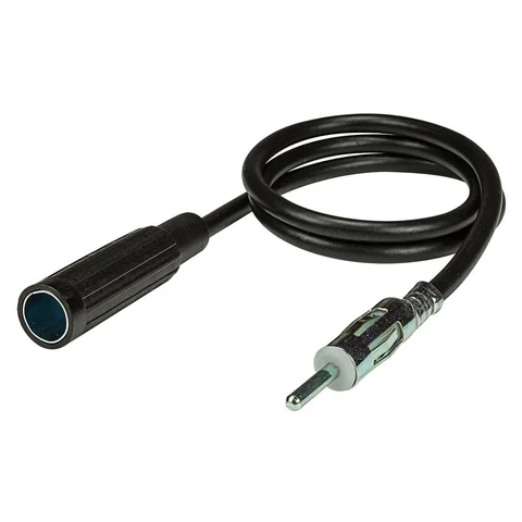 11111KFZ Antennen Verlängerung Kabel 0.5m DIN Stecker auf DIN Buchse Kupplung Antennenkabel