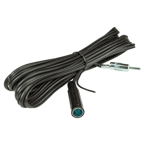 11111KFZ Antennen Verlängerung Kabel 4.5m mit Schaltlitze Remoteleitung für 12V Spannung DIN Stecker auf DIN Buchse