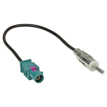 Fakra (M) Antennenadapter Stecker auf DIN (M) Stecker kompatibel mit Audi BMW Citroen Dacia Fiat Ford Opel Mercedes Peugeot Renault Seat Skoda VW