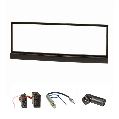 11111Radioblende Set kompatibel mit Skoda Fabia 6Y Bj.1999-2004 mit Radioadapter ISO Antennenadapter Phantomeinspeisung ISO DIN