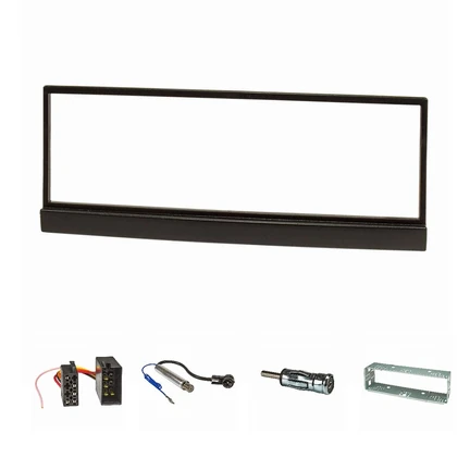 Radioblende Set kompatibel mit Skoda Fabia 6Y Bj.1999-2004 mit Radioadapter ISO Antennenadapter ISO DIN Einbauschacht