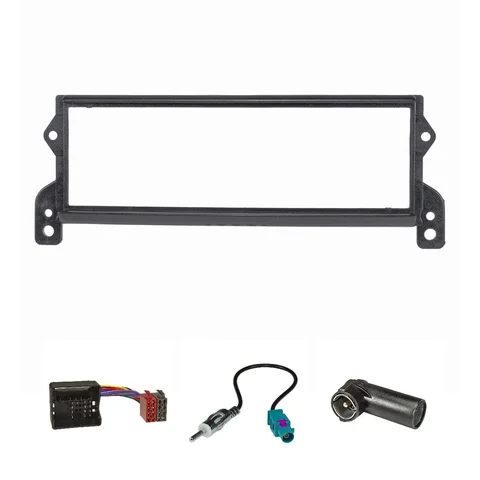 11111Radioblende Set kompatibel mit BMW Mini Mini One One D Cooper Cooper S R50 R52 R53 2001-2006 Adapter Quadlock Fakra