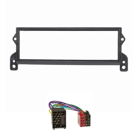 11111Radioblende Set kompatibel mit BMW Mini Mini One One D Cooper Cooper S (R50 R52 R53) 2001-2006 Adapter Rundpin