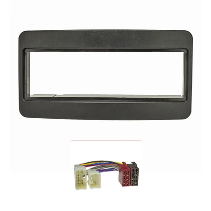 Radioblende Set kompatibel mit Toyota Avensis Celica RAV4 MR2 Previa schwarz mit Radioadapter ISO