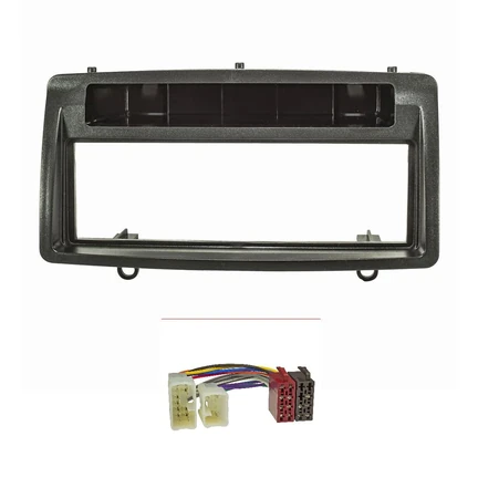 Radioblende Set kompatibel mit Toyota Corolla E12 E120 Bj.2002-2007 schwarz mit Radioadapter ISO