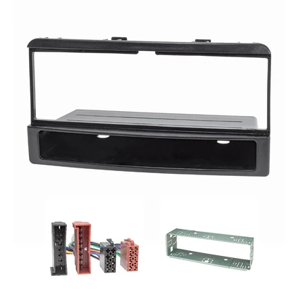 Radioblende Set kompatibel mit Ford Focus Fiesta Escort Cougar Puma Mondeo Transit mit Ablagefach Radioadapter ISO Einbauschacht