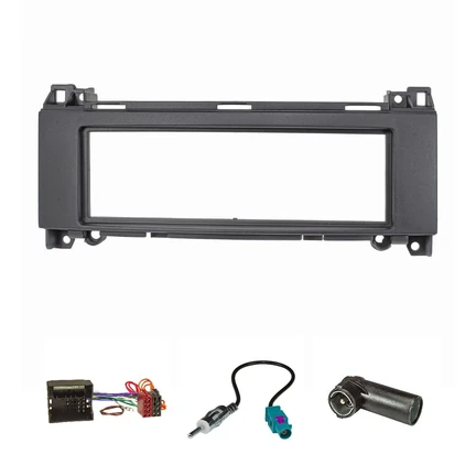 Radioblende Set kompatibel mit Mercedes A-Klasse W169 B-Klasse W245 Sprinter II W906 Fzg. mit Audiosystem 5 schwarz