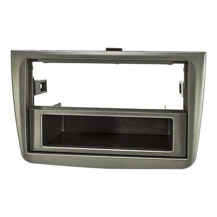 Radioblende kompatibel mit Alfa Romeo Mito 955 2008 bis 2013 dunkelsilber glänzend