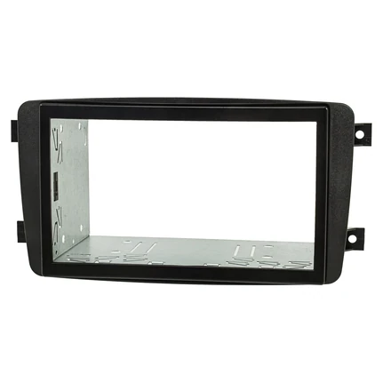 Doppel DIN Radioblende Set kompatibel mit Mercedes C-Klasse CLK Viano Vito W203 S203 CL203 C209 A209 schwarz mit Einbaukit
