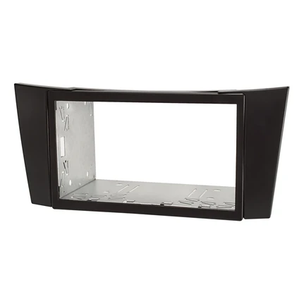 Doppel DIN Radioblende Set kompatibel mit Mercedes E-Klasse W211 schwarz mit Einbaukit