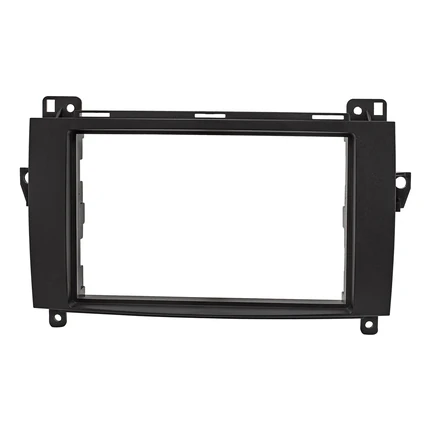 Doppel DIN Radioblende kompatibel mit Mercedes A W169 B W245 Sprinter W906 Vito/Viano W639 VW Crafter schwarz