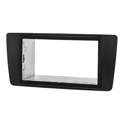 Doppel DIN Radioblende Set kompatibel mit Skoda Octavia II III Skoda Yeti schwarz mit Einbaukit