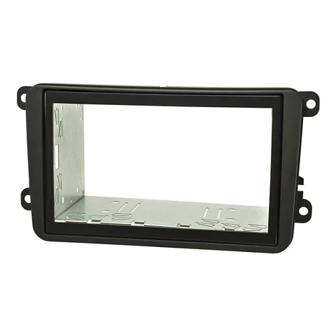 11111Doppel DIN Radioblende Set kompatibel mit VW Golf Touran Passat Caddy EOS Skoda Octavia 3C V VI mit Einbaukit