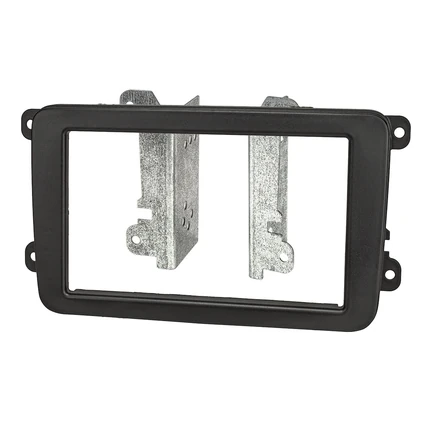 Doppel DIN Radioblende kompatibel mit VW Skoda Seat Golf Touran Polo Passat Caddy EOS Tiguan Scirocco OEM satin finish