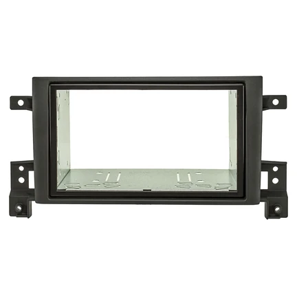 Doppel DIN Radioblende Set kompatibel mit Suzuki Grand Vitara (Typ JT) 2. Generation ab Bj.2005 schwarz mit Einbaukit