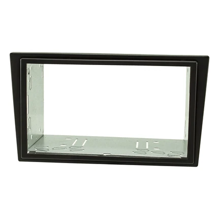 Doppel DIN Radioblende Set kompatibel mit Opel Corsa C Combo Omega B Vectra C Meriva schwarz mit Einbaukit