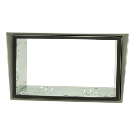 Doppel DIN Radioblende Set kompatibel mit Opel Corsa C Combo Omega B Vectra C Meriva charcoal metallic mit Einbaukit