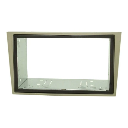 Doppel DIN Radioblende kompatibel mit Opel Antara Astra Zafira Corsa Tigra Vivaro 2-DIN satin stone mit Einbaukit