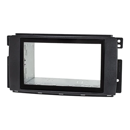Doppel DIN Radioblende Set kompatibel mit Smart fortwo 451 forfour 454 schwarz mit Einbaukit