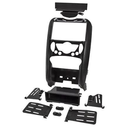 Doppel DIN 1DIN Radioblende kompatibel mit BMW Mini Cooper II R55 R56 R57 2006-2014 Fz. m. autom. Klimaanlage