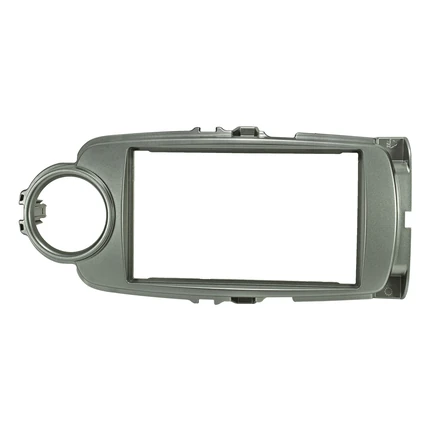 Doppel DIN Radioblende kompatibel mit Toyota Yaris XP13 ab 2011-2017 silber