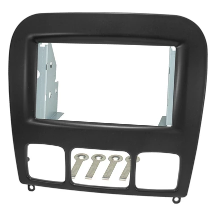 tomzz Audio Doppel DIN Radioblende kompatibel mit Mercedes S-Klasse W220 schwarz 1998-2005