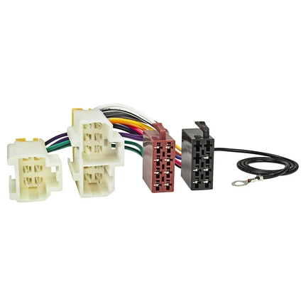 Radio Adapter Kabel kompatibel mit Nissan 100 200 300 Almera Micra Primera bis 2000 auf 16pol ISO Norm