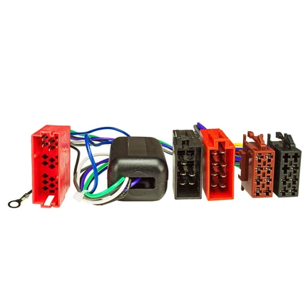 Aktivsystem Radio Adapter kompatibel mit Audi A2 A3 A4 A6 A8 4x100 Watt max. Mini-ISO auf 16pol ISO Norm