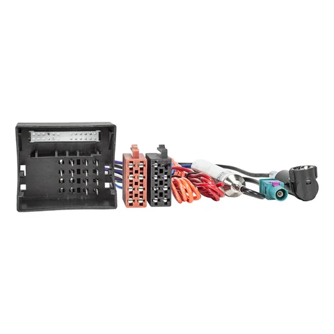 11111Radio Adapter Kabel kompatibel mit Opel ab 2003 Quadlock auf ISO + Antennenadapter mit Phantomeinspeisung Fakra auf ISO
