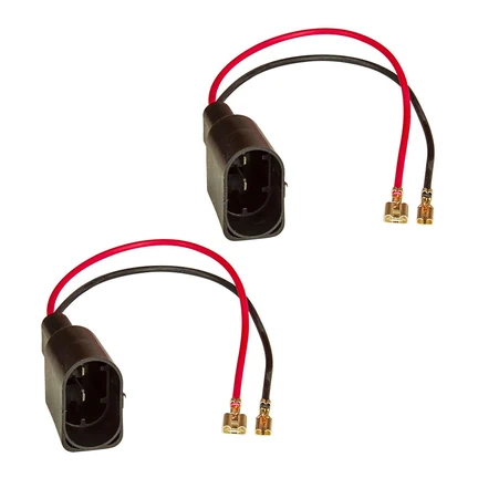 Lautsprecheradapter (2er Set) auf DIN kompatibel mit VW Golf 5 6 New Beetle Caddy Jetta Touran T5 Sharan 2